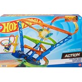 Hot Wheels Racebaan Spiral Speed Crash - Gemotoriseerd, 3 Crashzones - 34% Korting!