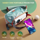 Mini Beamer 4K 1080P 18000 Lumen WiFi Bluetooth - Wit Zwart - 34% Korting