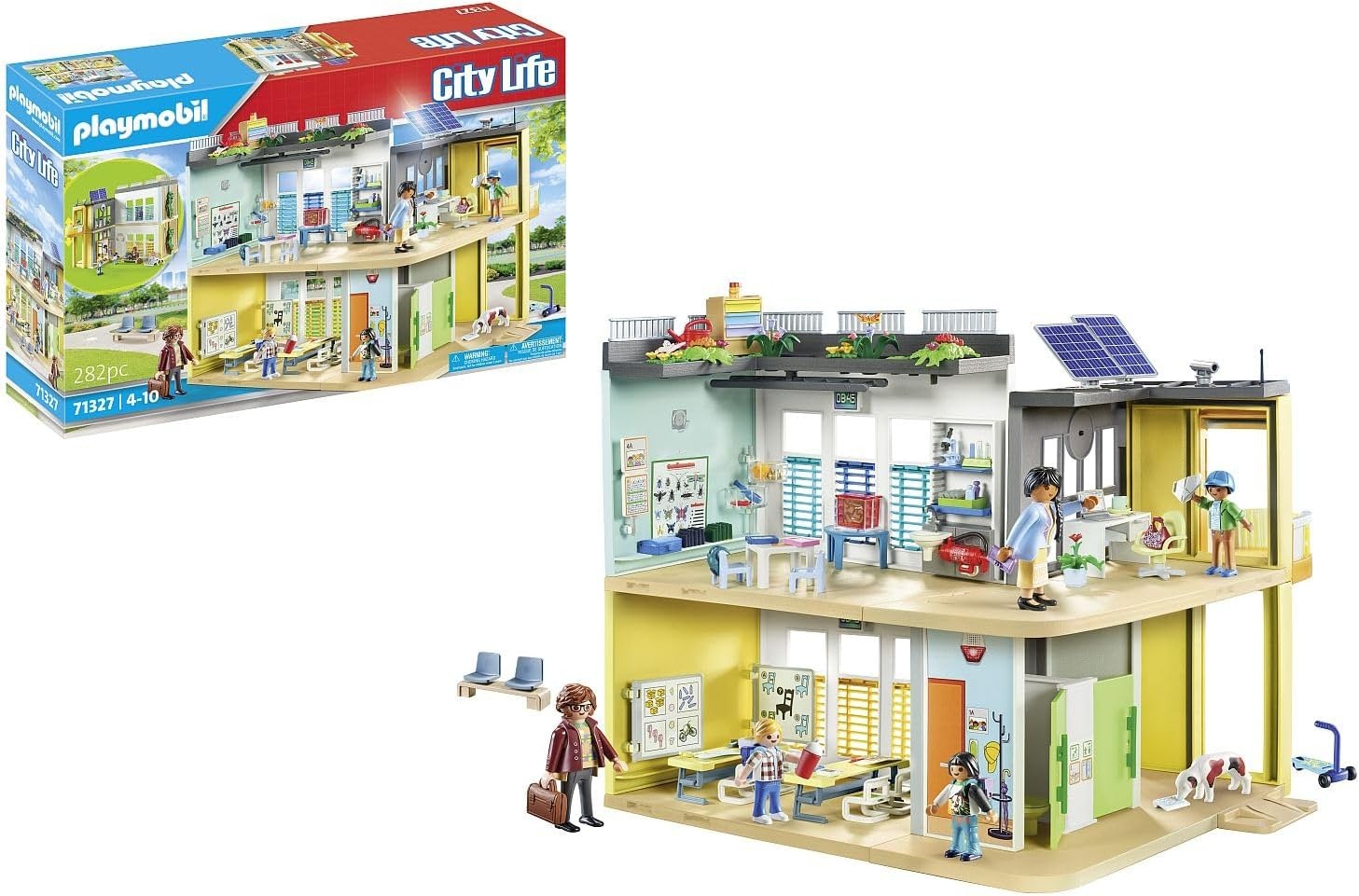 Playmobil Grote School 71327 Speelset met Lift & Interactief Bord - 34% Korting