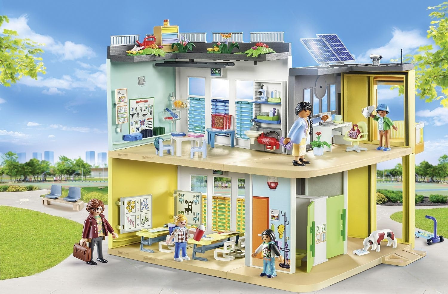 Playmobil Grote School 71327 Speelset met Lift & Interactief Bord - 34% Korting