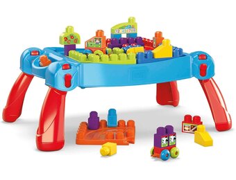 Mega Bloks Bouw- en Leertafel voor Peuters met 30-delige set - 34% Korting