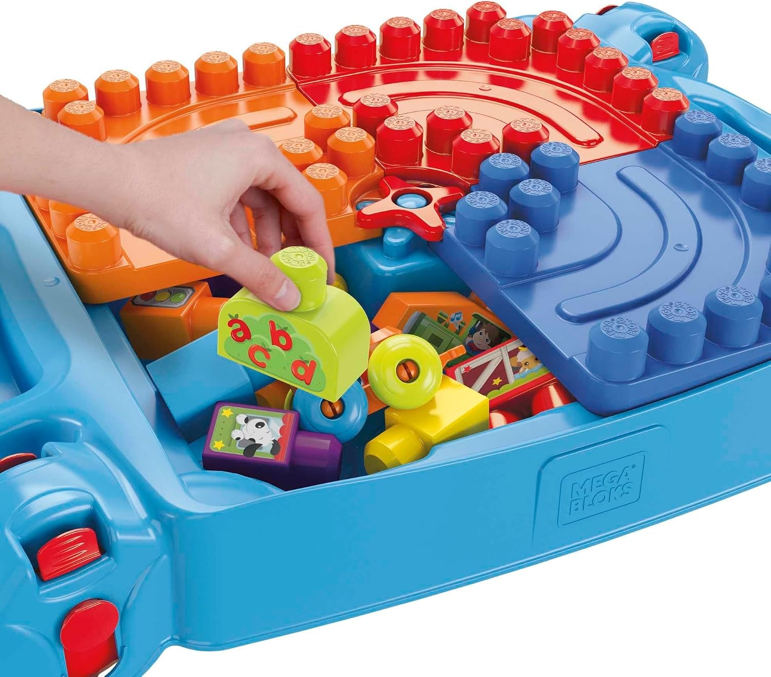 Mega Bloks Bouw- en Leertafel voor Peuters met 30-delige set - 34% Korting