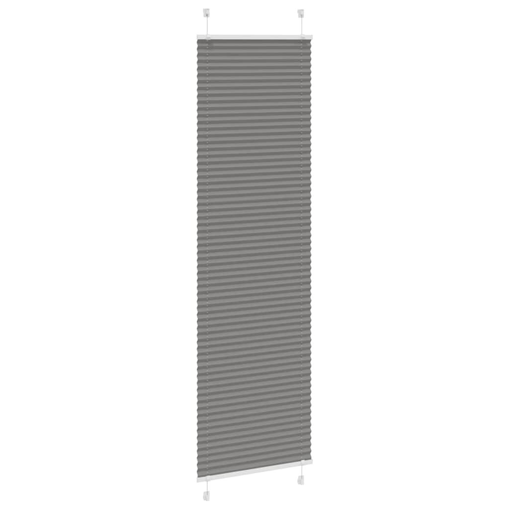 VidaXL Plissé Rolgordijn Antraciet 60x200cm - 33% Korting