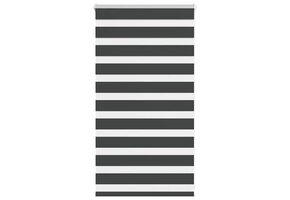 VidaXL Zebra Rolgordijn 85x100 cm Zwart - 62% Korting