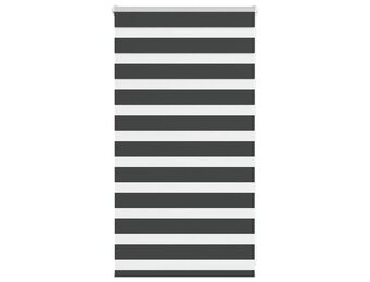 vidaXL Zebra rolgordijn 85x100 cm zwart - 51% korting!