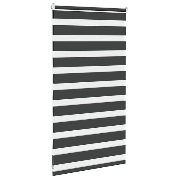 vidaXL Zebra rolgordijn 85x100 cm zwart - 51% korting!