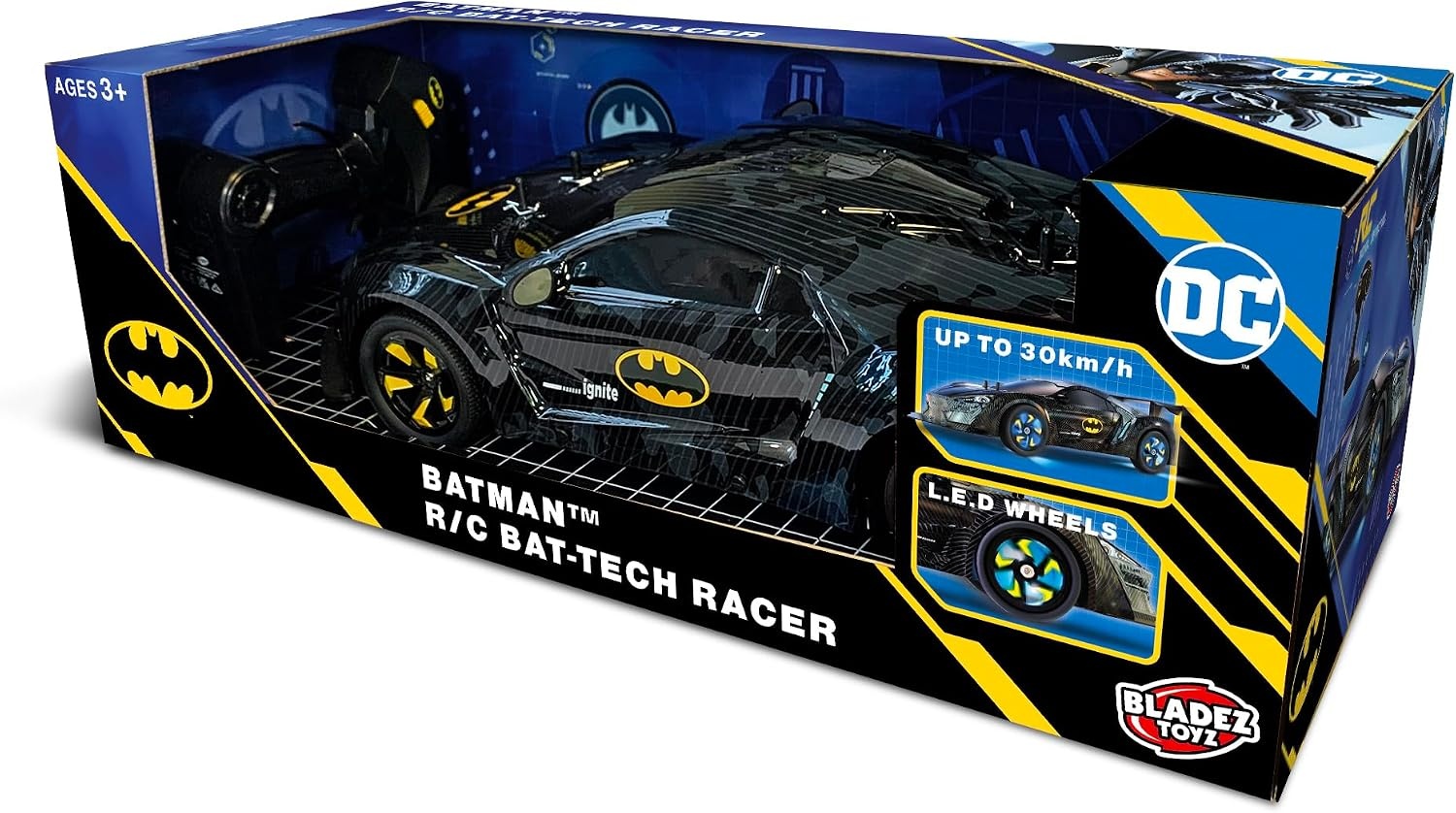 Grote Batman RC Auto 1:10 - 25 km/u, LED-wielen - 34% korting!