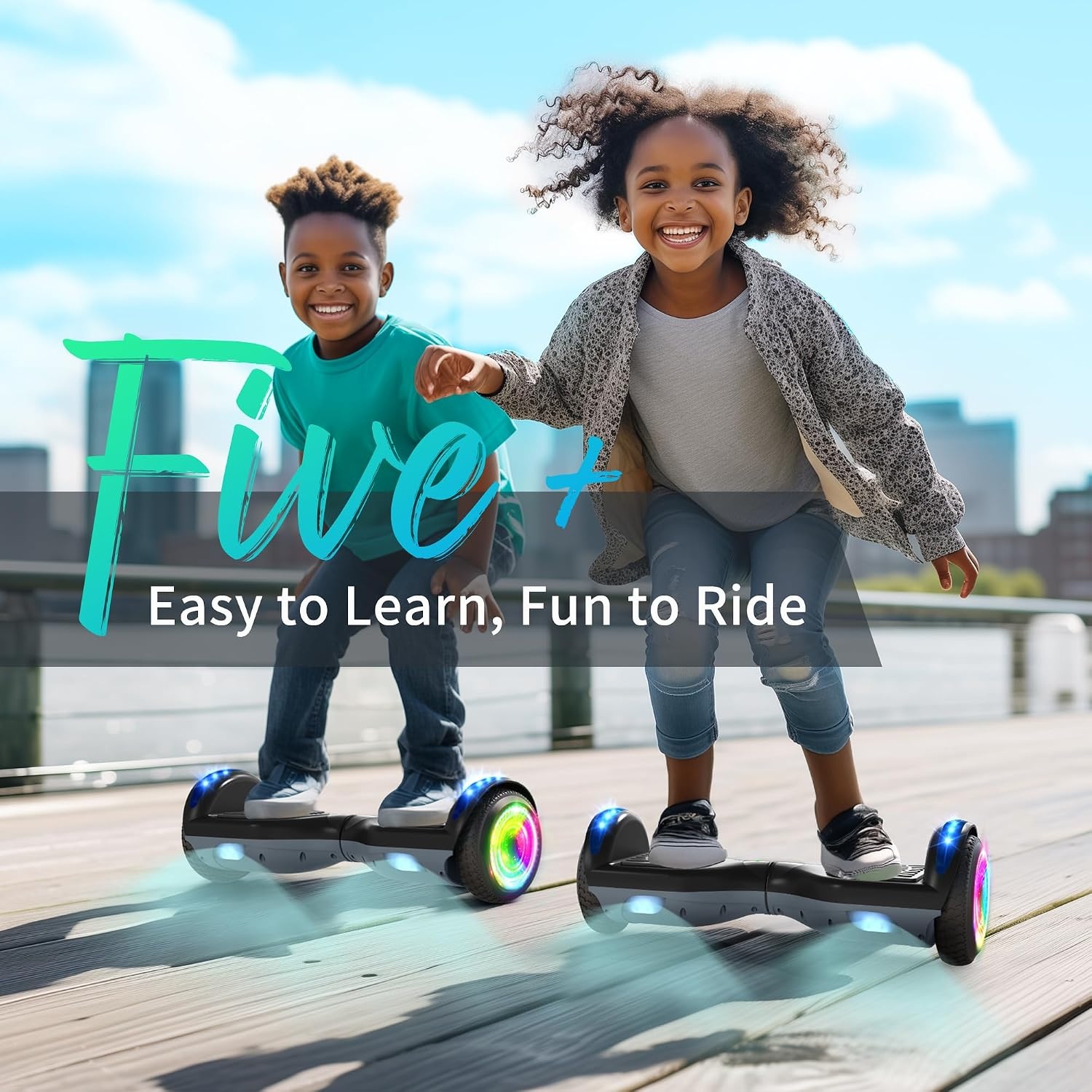 Hoverboard Kinderen 6,5" met Bluetooth & LED Verlichting - 35% Korting