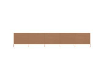 vidaXL Windscherm 5-panelen Taupe 600x160 cm - 34% Korting