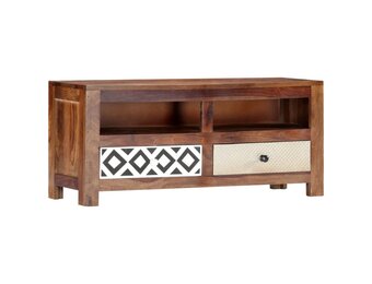 vidaXL TV-meubel 90x30x40 cm Massief Acaciahout - 35% Korting