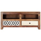 vidaXL TV-meubel 90x30x40 cm Massief Acaciahout - 35% Korting