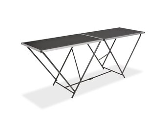 vidaXL Inklapbare Behangtafel 200x60x78 cm MDF/Aluminium - 54% Korting