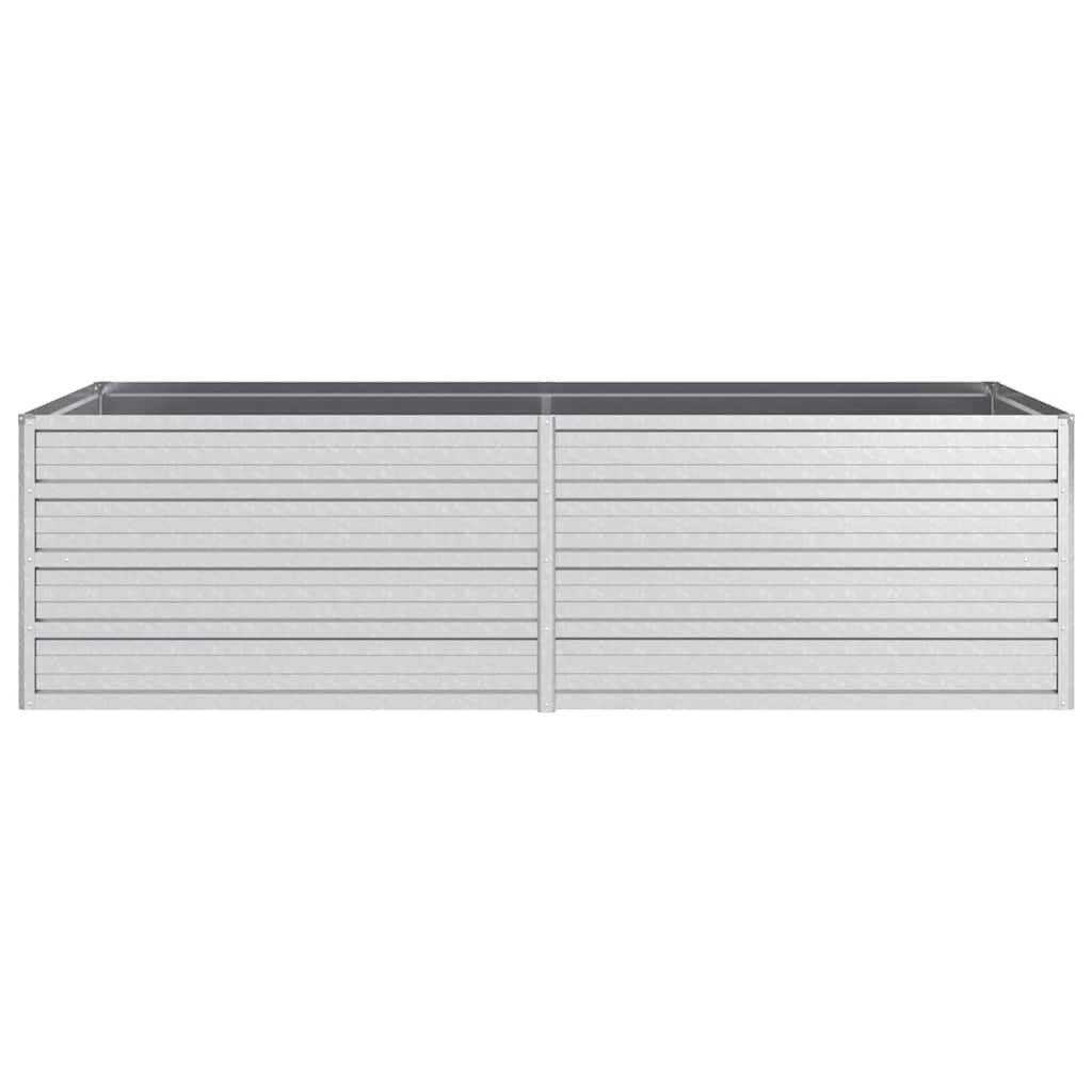 Verhoogde Plantenbak 160x80x45 cm Gegalvaniseerd Staal Zilver - 33% Korting