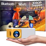 Mini Beamer Full HD 1080P WiFi Bluetooth Geel - 34% Korting