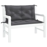 Tuinbankkussens 2 stuks 100x50 cm Antraciet - 33% Korting