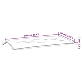 Tuinbankkussens 2 stuks 100x50 cm Antraciet - 33% Korting