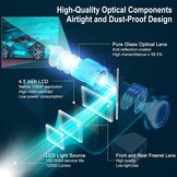Smart projector 1080P 4K 8K Wit 12000 Lumen Android WiFi Bluetooth - 35% Korting