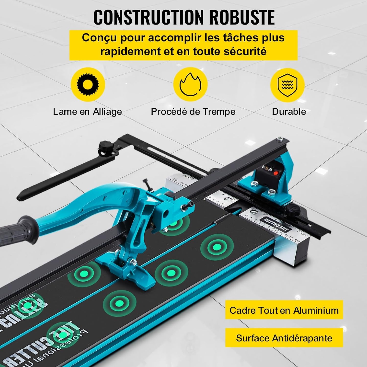 Handmatige Tegelsnijder 1200mm Blauw met Laser - 35% Korting