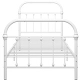 vidaXL Bedframe Metaal Wit 100x200 cm - 34% Korting!