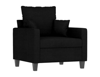 vidaXL Fauteuil Stof Zwart 60 cm Breed - 30% Korting