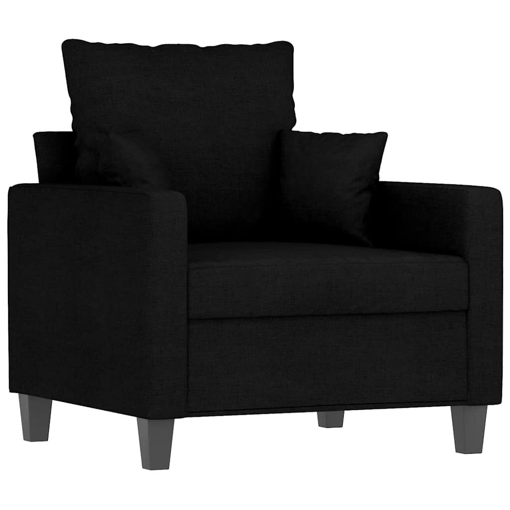 vidaXL Fauteuil Stof Zwart 60 cm Breed - 30% Korting