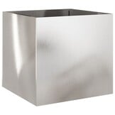 Plantenbak Roestvrij Staal 49x47x46 cm Zilver - 54% Korting