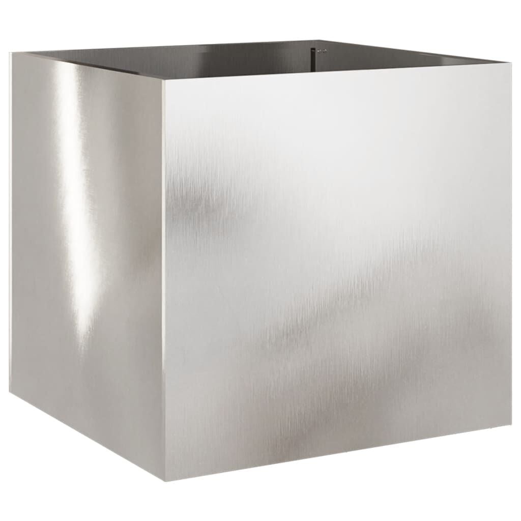 Plantenbak Roestvrij Staal 49x47x46 cm Zilver - 54% Korting