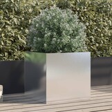 Plantenbak Roestvrij Staal 49x47x46 cm Zilver - 54% Korting