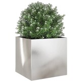Plantenbak Roestvrij Staal 49x47x46 cm Zilver - 54% Korting