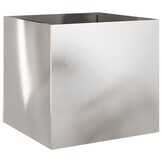 Plantenbak 49x47x46 cm Roestvrij Staal Zilver - 54% Korting