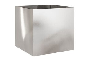 Plantenbak Roestvrij Staal Zilver 49x47x46 cm - 66% Korting