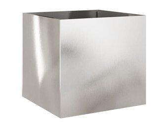 Plantenbak 49x47x46 cm Roestvrij Staal Zilver - 54% Korting