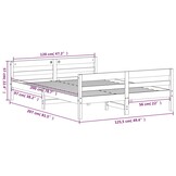 VidaXL Bedframe Grenenhout 120x200 cm - 35% Korting