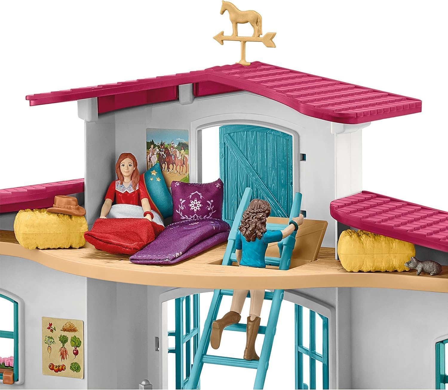 Paardenspeelset Manege met 3 paarden & Hannah/Lisa, 115-delig | 34% korting