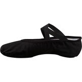 Kinder Balletschoenen Canvas Roze/Zwart EU 25-44 met Leren Zool