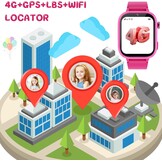 Kinder Smartwatch Roze (34% Korting!) GPS, 4G Video Bellen