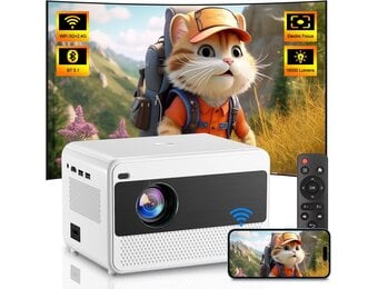 Draagbare Beamer Full HD 1080P 4K - 34% Korting