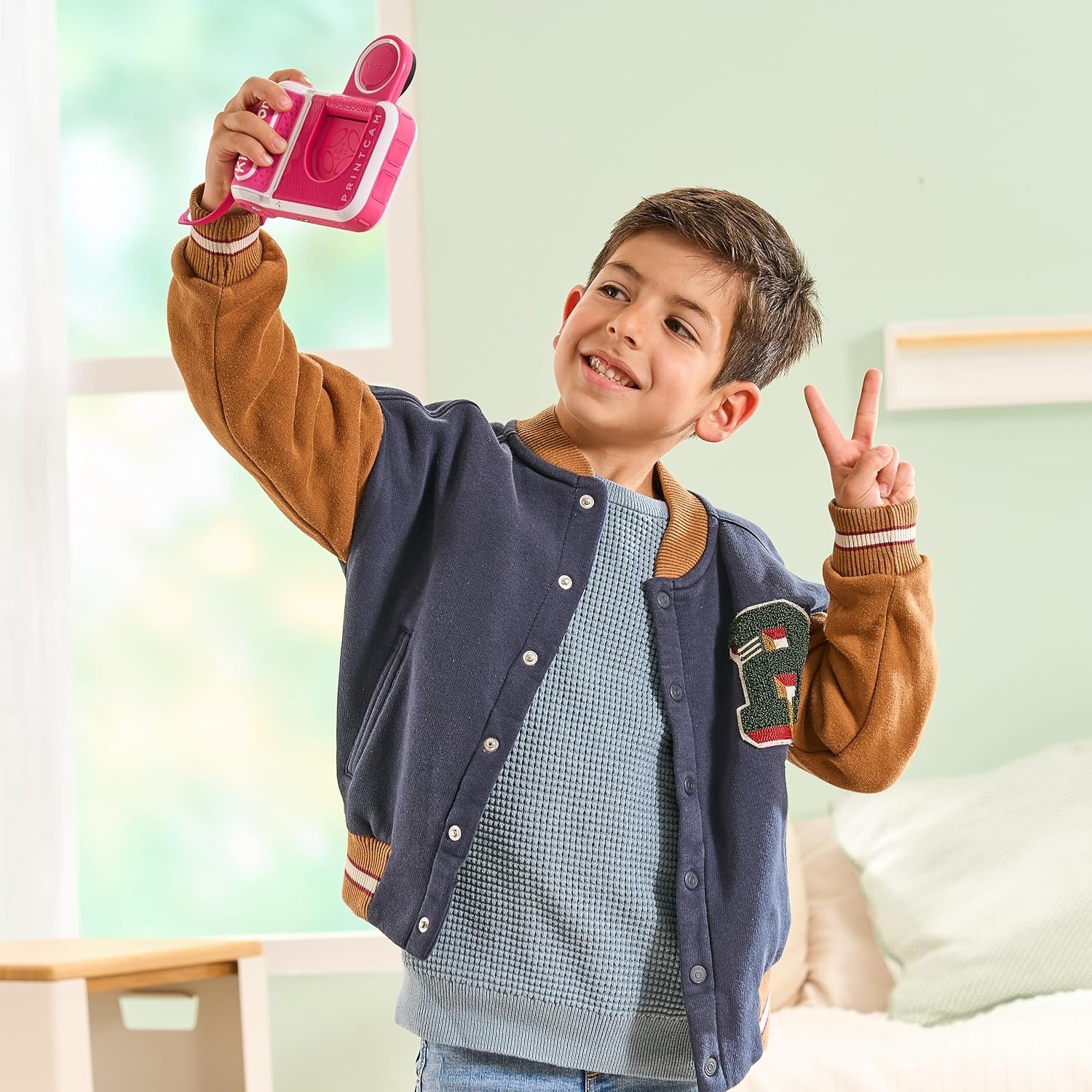 Kinder Instant Camera Roze met Printer (34% korting)