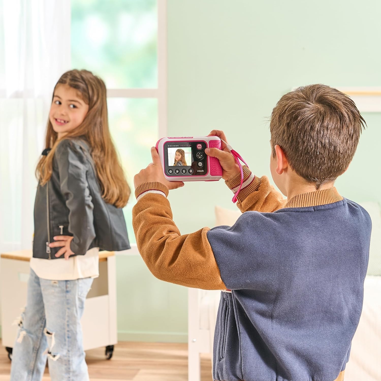 Kinder Instant Camera Roze met Printer (34% korting)