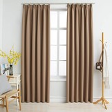 vidaXL Verduisterende Gordijnen met Haken 2 st 140x245 cm Taupe - 33% Korting