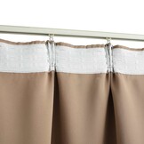 vidaXL Verduisterende Gordijnen met Haken 2 st 140x245 cm Taupe - 33% Korting