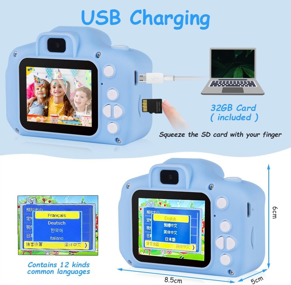Blauwe Schaap Digitale Kindercamera | 32% Korting