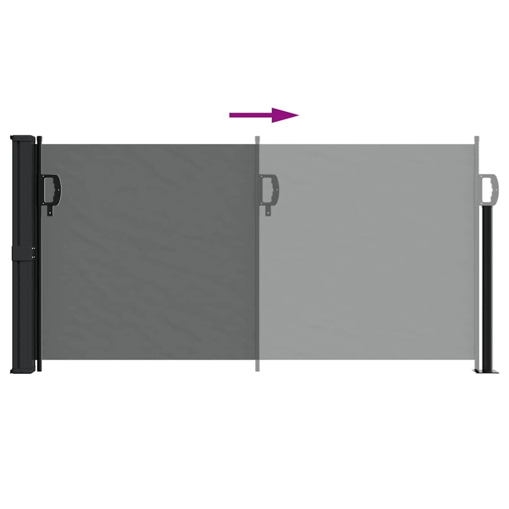 vidaXL Uittrekbaar Windscherm 100x300 cm Antraciet - 34% Korting