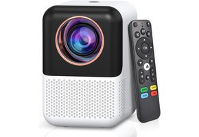 Mini Smart Beamer Full HD 1080p Zwart Android WiFi Bluetooth 52% Korting