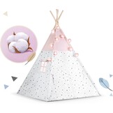 Kindertipi Speeltent Roze - Montessori Stijl met Kussens & Verlichting - 34% Korting
