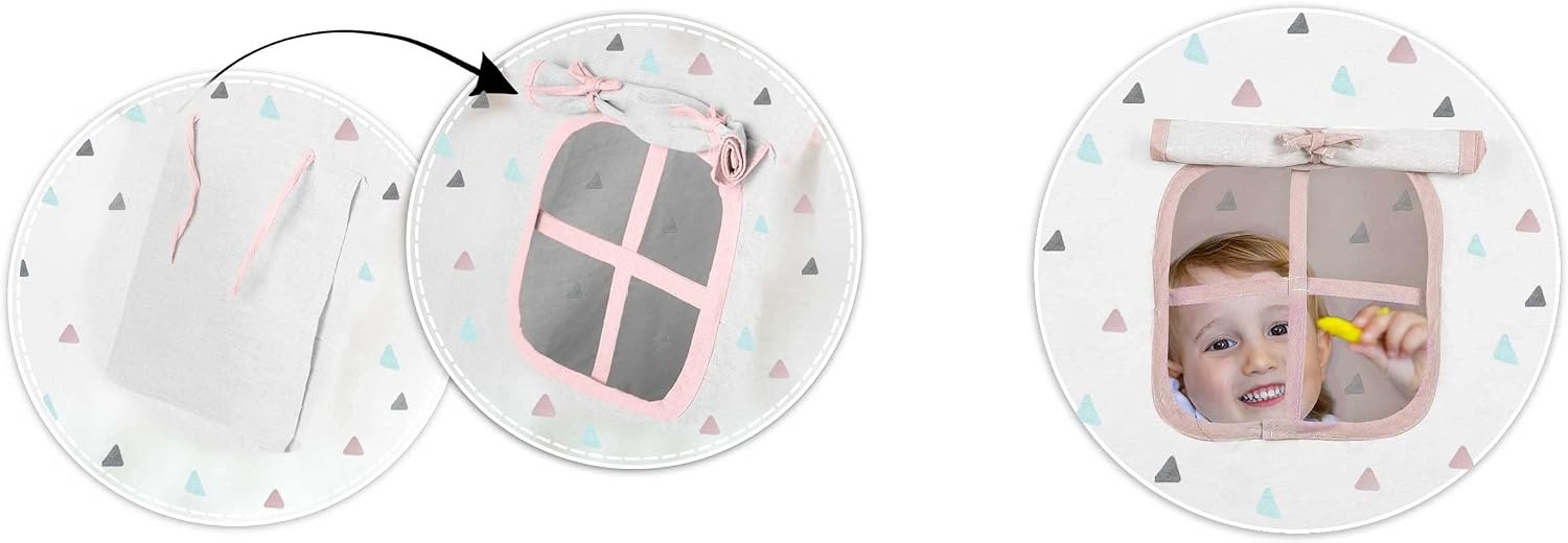 Kindertipi Speeltent Roze - Montessori Stijl met Kussens & Verlichting - 34% Korting