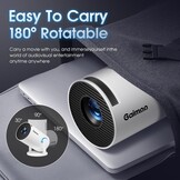 Mini Smart TV Projector 4K 1080P HDR WiFi 6 Zwart - 34% Korting
