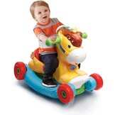 Schommelpaard & Loopwagen 2-in-1 met Bewegingssensor & Geluid 34% Korting