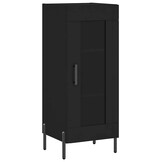 vidaXL Dressoir Hout Zwart 34,5x34x90 cm - 53% Korting