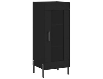 vidaXL Dressoir Hout Zwart 34,5x34x90 cm - 53% Korting
